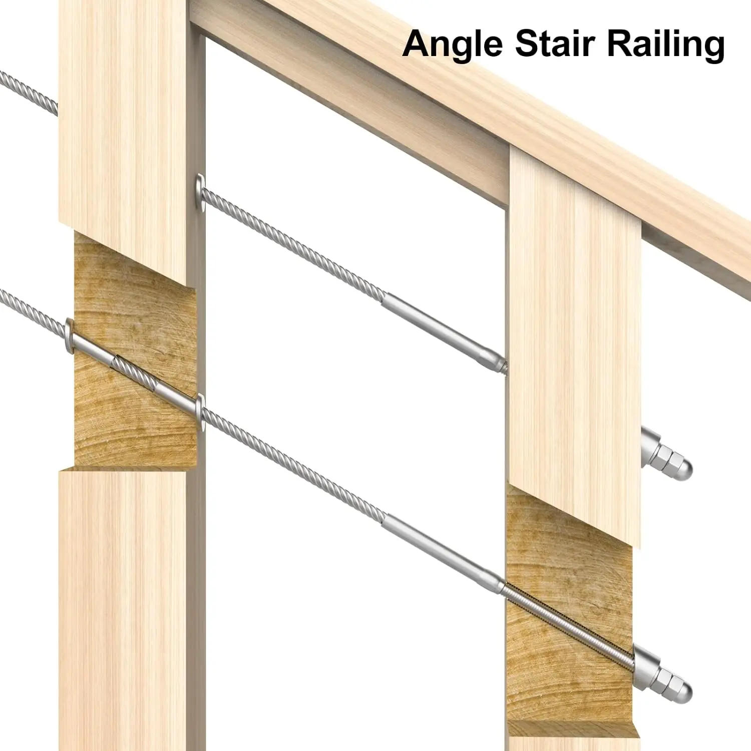 High Tensile Strength Swage Stud with Fatigue and Wind Rain Resistance for Cable Railing Hardware