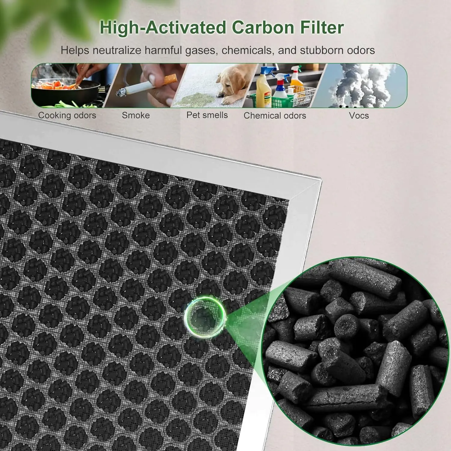 product walson premium air purifier h7124 h13 true hepa replacement filter washable pre filters for goveelife smart air purifier part-8