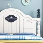 Furniture Solid Wood Furniture Child Beds Girl Princess Bed 1.5m Single Bedroom Solid Wood Beds Pink White Economy