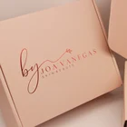 Gold Shipping Mailer Box Hot Selling Rose Gold Design Pink Skin Care Mailer Box With Custom Logo