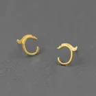 Hoop Earrings Hot Sale 925 Sterling Silver Fashion Dragon Totem Small Hoop 2021 Earrings