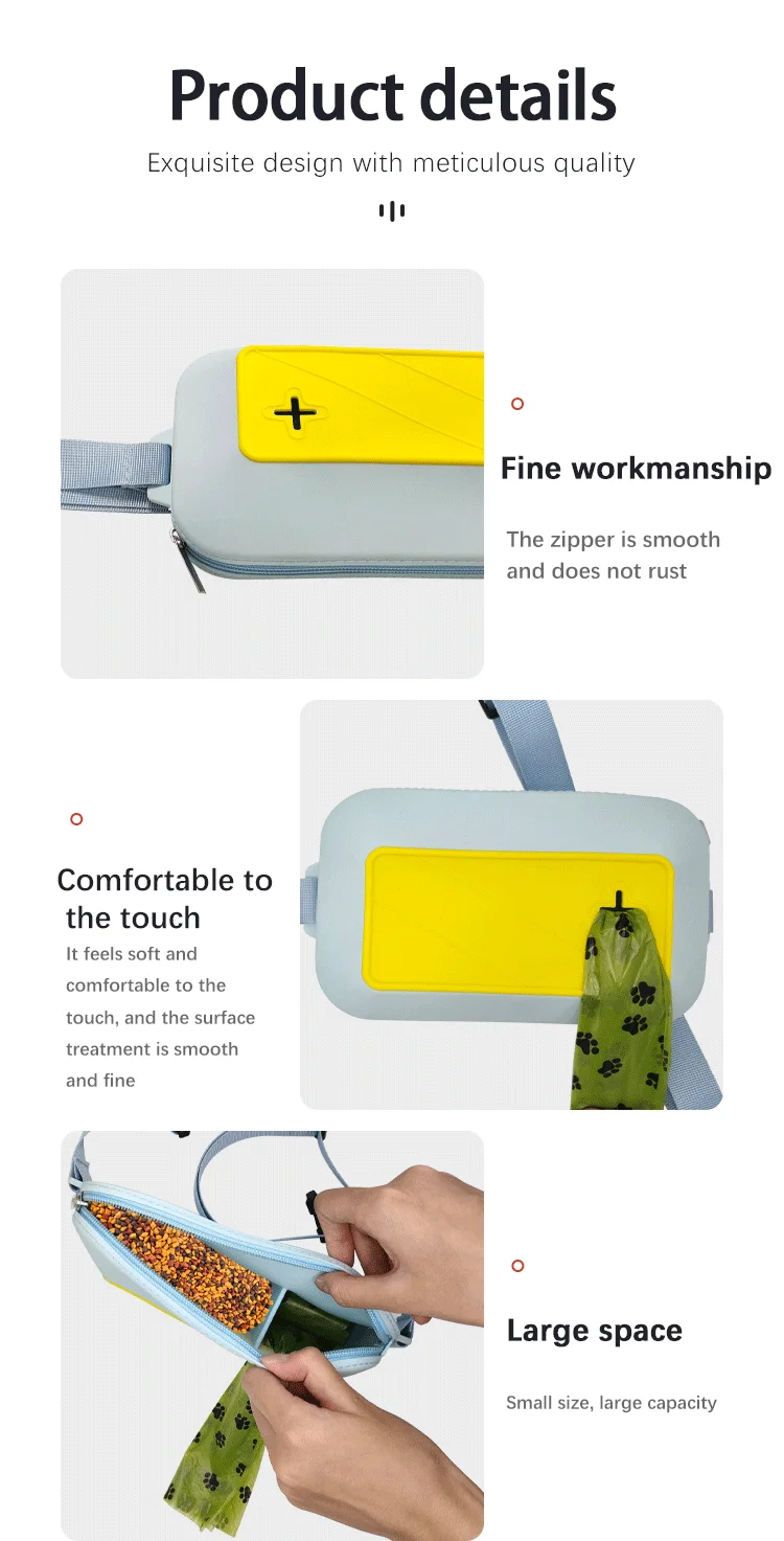 Outdoor Backpack Custom Silicone Dog Harness Mini Cross Bag Pet Carrier with Treats Versatile and Stylish supplier