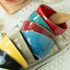 Ceramic Bowl Bowls Ceramic Bowl With Solid Color And Top Rim Colorful Bowls Ceramic Bowl With Color Glaze