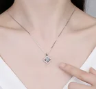 Silver Necklace High Quality Clover With Special Zircon S925 Sterling Silver Necklace