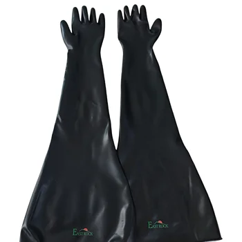 Rubber Radiation Resistant Dry Box EPDM Gloves acid alkali oil solvent resistant nuclear industrial protection drybox glove