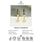 Cz Earrings Aaa+ Zircon Gemnel Jewelry Delicate 14k Gold Tiny Cz Round Charms Cute Circle Earrings For Women