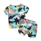 Boys Set Clothes 2021 Wholesale Factory Boys Clothing Set Camouflage Color Kids Clothes Set Summer