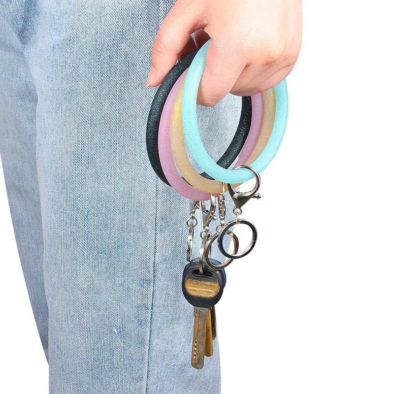 circle wrist keychain