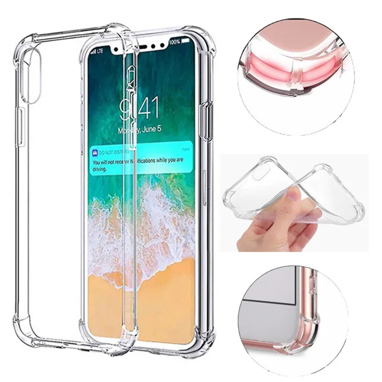 1.0mm Soft Tpu Silicone Clear Case For Iphone 13 12 Pro Xr Max 8 7 6s Plus  Samsung Note 8 S7 Edge S8 S9 Plus Shockproof Cases - Buy 1.0mm Soft Tpu