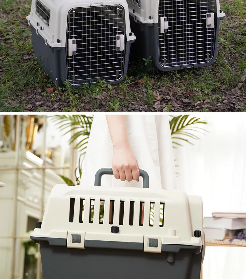 Wholesale Hot Sale Large Size Pet Airline Carrier with Wheels Suitable for Small and Medium Dogs Pet Supplies details