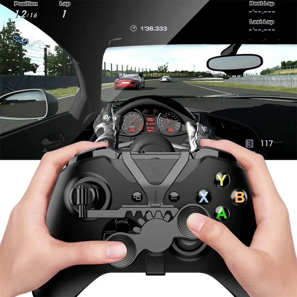 For Xbox Series X/s Black Mini Racing Games Gamepad Steering Wheel