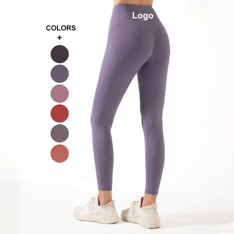 New Arrival Wholesale Lulu Fabrics Soft Good Elastic Gym Leggings Comfortable Compression Leggings High Elastic Yoga Pants Girls