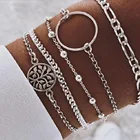 Jewelry Bead New Hot Selling Jewelry Hollow Circle Bead Chain Five-piece Set Bracelet