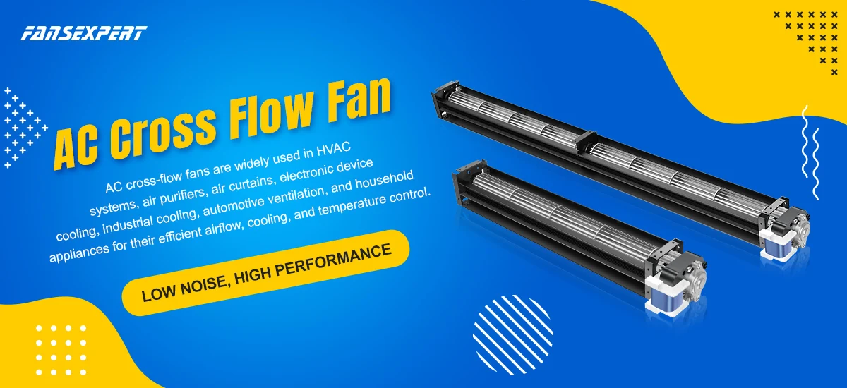 LWCA-100 100mm AC Cross Flow Fan, 230V 1400RPM, Air Curtain Turbine - detail 2