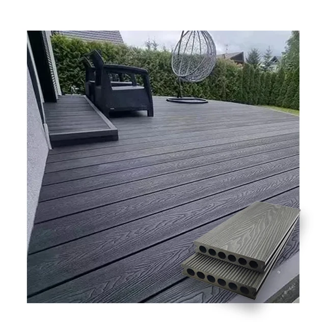 wpc decking outdoor waterproof wood plastic composite decking