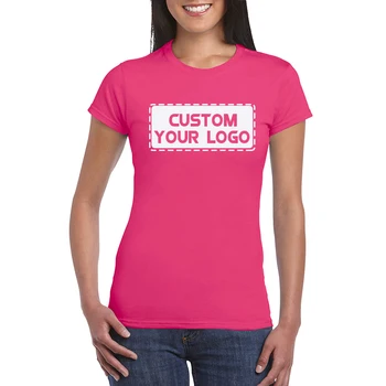 custom print logo blanks cotton fashion ladies high quality women girls casual t shirts for women