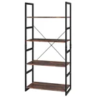 Bookcase Rattan Bookcase Wooden Bookcase Modern Cheap Furniture Bookcase Metal Rattan 4 Tier Wooden Bookshelf