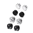 Magnetic Earrings Drop Shipping Amazon Crystal Magnetic Earrings Men Black Magnetic Stud Earrings