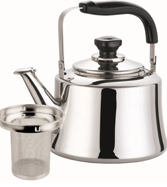 Italian Style steel teapot for men women different size teapots with stainless steel strainer of Italian Style