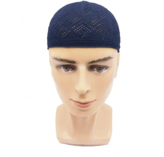 Muslim Islamic Cap Men Cotton Knit 