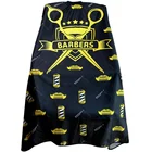 Cape Cutting Capes Wholesale Barber Cape Custom Logo Designs Salon Shop Black Soft Cutting Hair Hairdressing Cape For Men