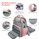 Baby Bag Diaper Fashionable Foldable Baby Bag Diaper Backpack Diaper Changing Bed Multifunctional Diaper Bag
