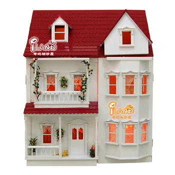 iland miniatures Doll House Wood Miniature Villa WH024B