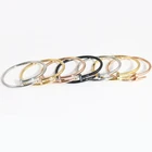 Gold Bangles Bangles Fashion Stainless Steel 18K Gold Plated Rose Gold Special Bangles Charm Nail Bracelets