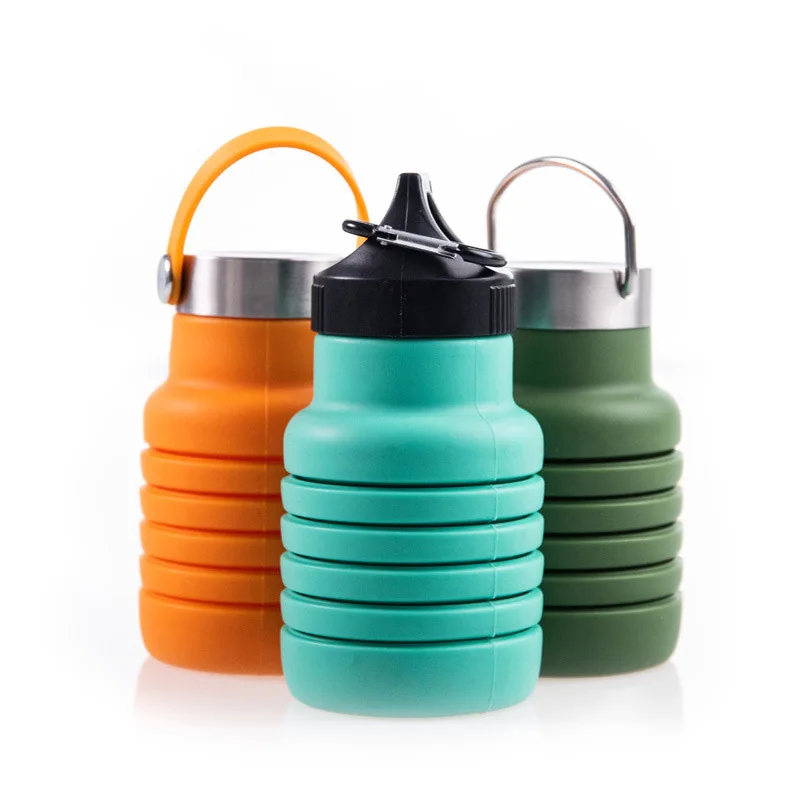 Eco Friendly Silicone foldable water bottle water bottle silicone silicone folding water cup