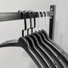 Home Luxury Clothes Display Hangers In Black Color With Metal Hook Jacket/Suit Hanger For Home Use