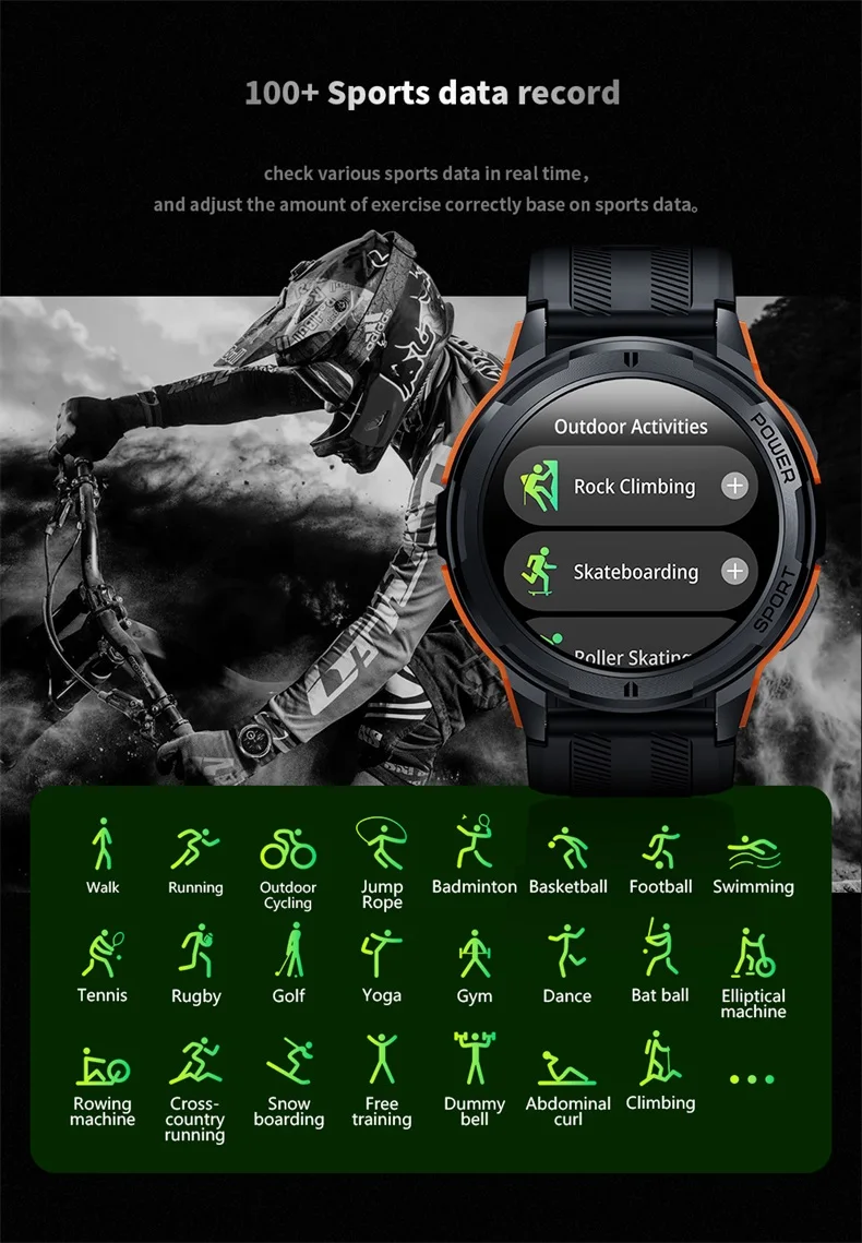 1.43 Inch AMOLED Touch Screen C25 Reloj Smart Watch BT Calling Waterproof Blood Oxygen Fitness Sports Tracker Rugged Smartwatch (6).jpg