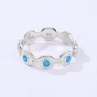Silver Ring Silverrings 2021 New Fashion Women Created Jewelry 925 Silver Australian Synthetic Opal Ring