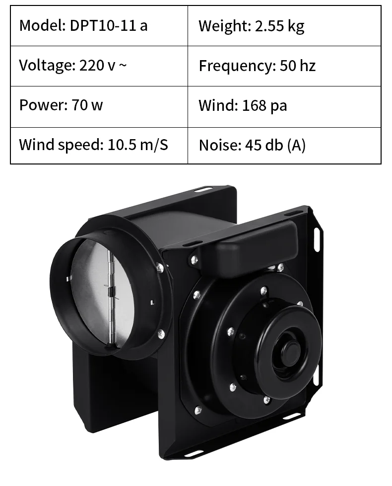 Centrifugal Fan, 220V/110V, 90W, Inline, BBQ - detail 12