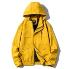 Men's Coat Winter Design Cool Man Must-have Two-color Autumn And Winter Men's Hooded Zipper Coat Jacket