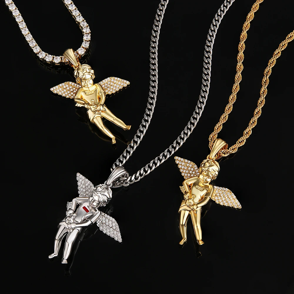 Krkc Best Baby Angel Charm Choker 