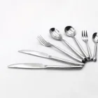 Korea Products Hotel Restaurant Thick Silver Cutlery Set Stainless Flatware Set