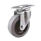 Aluminium Caster High Elastic Rubber 146KG Loading 3/4/5 Inch Aluminium Caster