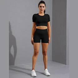 New design Ins online celebrity hot selling summer buttery soft yoga shorts and tank top yoga bra 2 piece yoga set for women