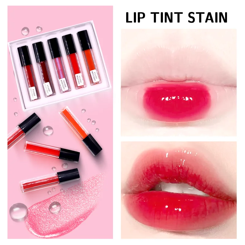 product custom your logo lip gloss long lasting cosmetics 5 colors matte liquid lipstick set waterproof for valentines day-1