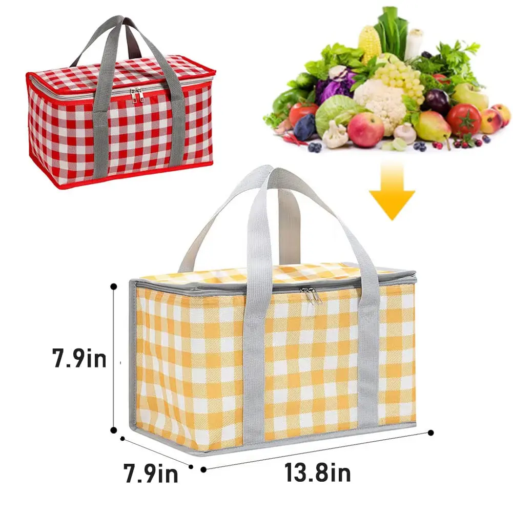 Aluminium Foil Tote Printing Picnic Cooler Bag Food Delivery Picnic Camping Lunch Bag Cooler Bag details