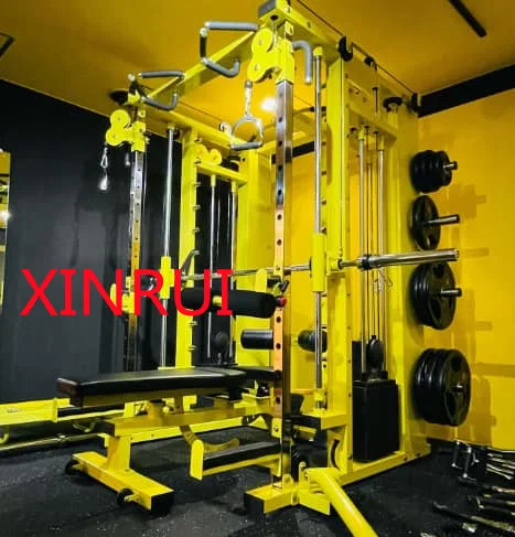 Unisex Multi 3D Smith Machine SM004 All-in-One Gym Equipment Cable Shoulder Leg Squat Crossover Exercise Home Gym Use Steel