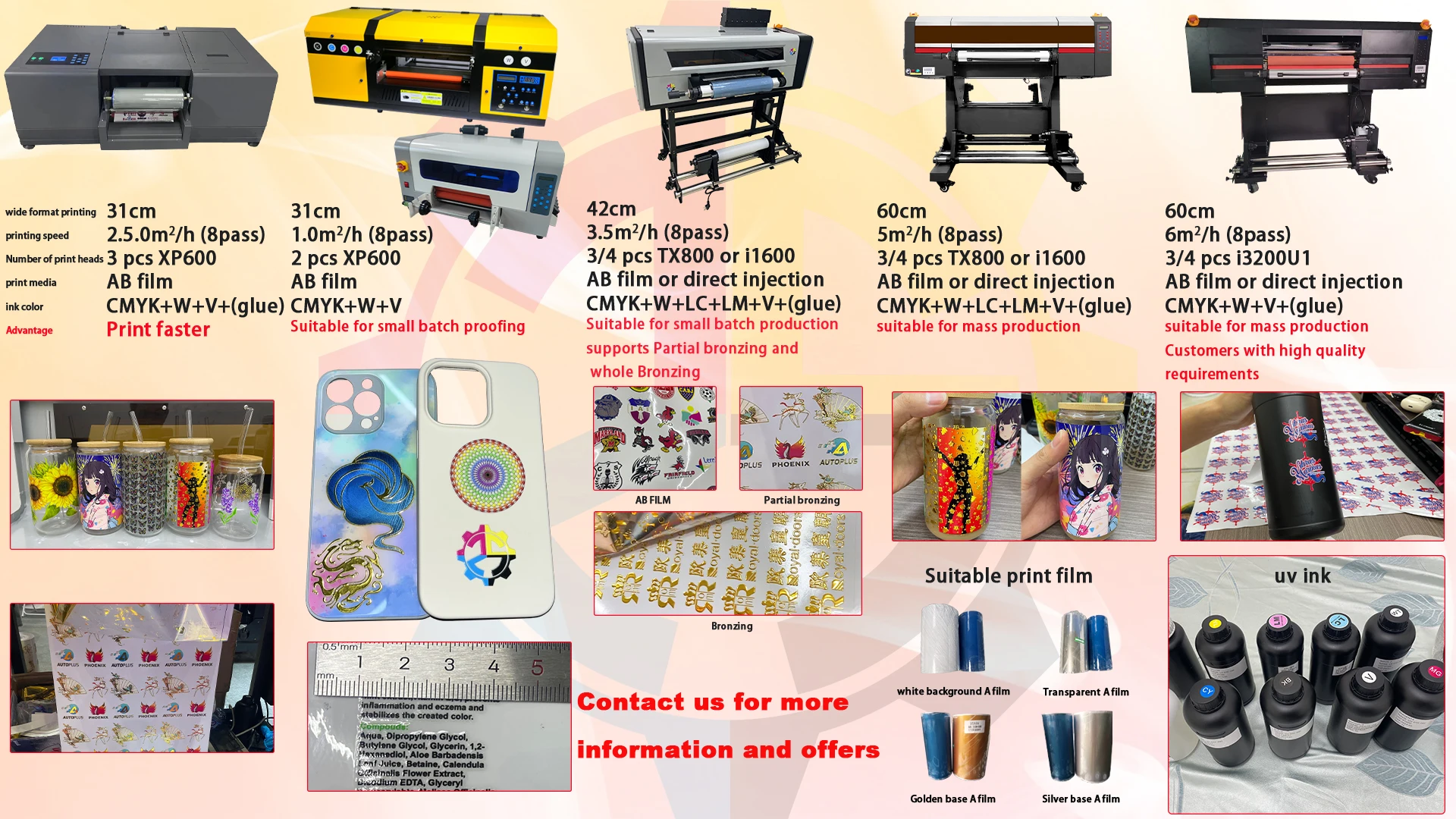 Digital A In Uvdtf Roll Sticker Film Printer New Print