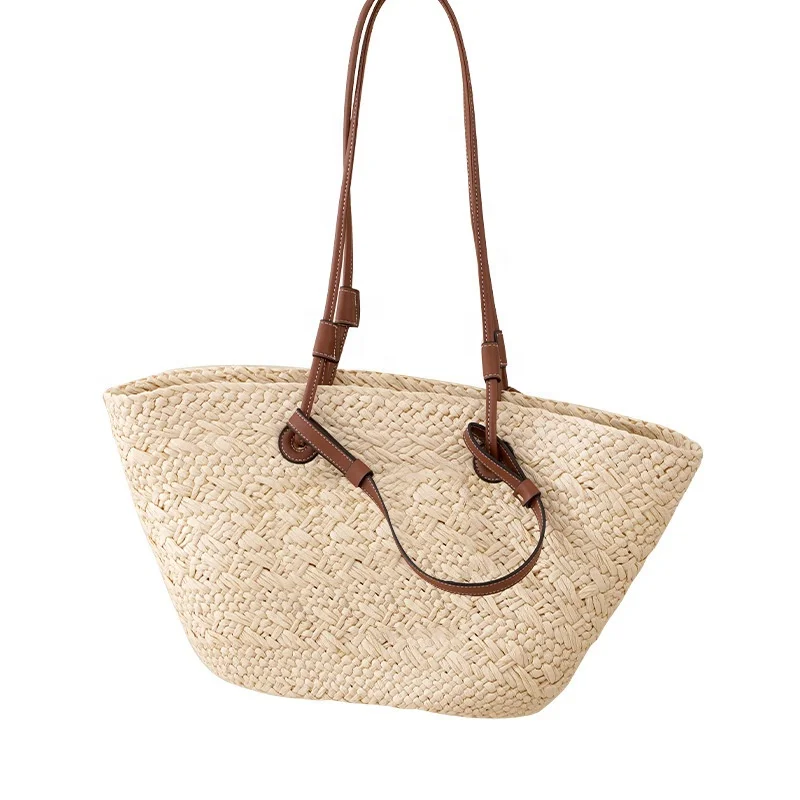 Tote casual straw braided bag ins small fresh single shoulder bag handbag bag