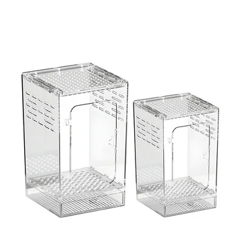 3mm PC Transparent Reptile Terrarium -Ventilated Pet Cage for Amphibians (S/L)