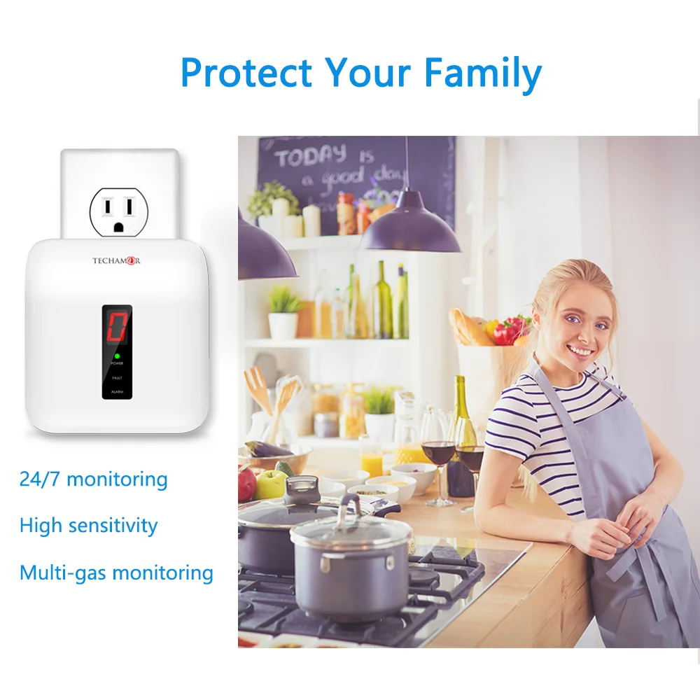 Techamor Y401 Lpg/natural Gas Sniffer Detector Alarm Leakage Propane