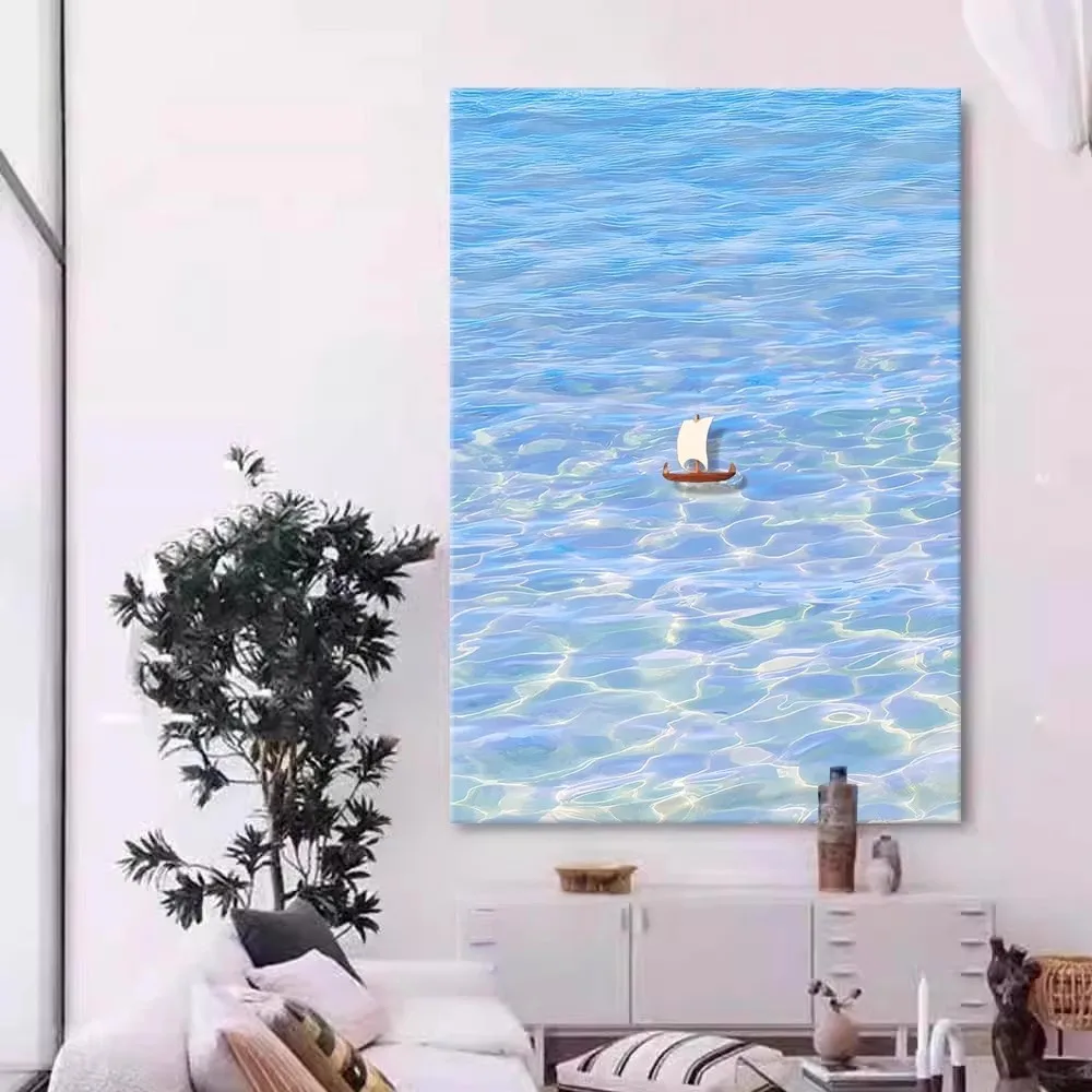 Modern Simple Artwork Sofa Background Jet Drawing Hallway Living Room Bedroom Ornament Decorative Picture Wall Painting