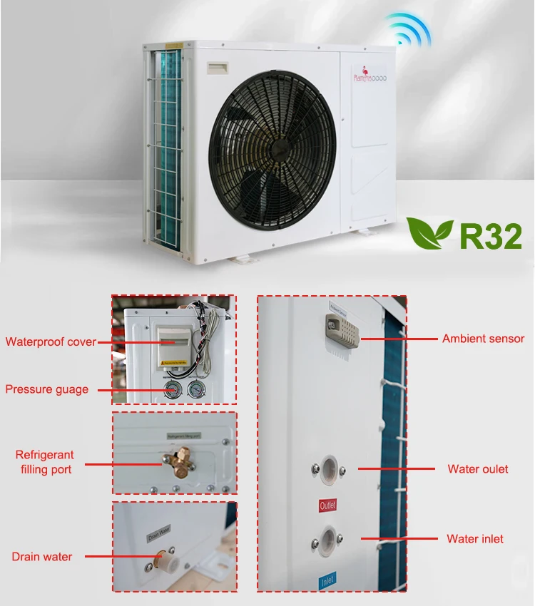 Air to Water Heat Pump, R290/r32, Monoblock, 10kw, 15kw - detail 14