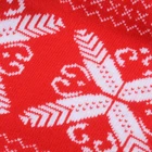 Custom Acrylic Knitted Scarf Acrylic Custom Designer Inspired Red Acrylic Luxury Jacquard Knitted Scarf For Women