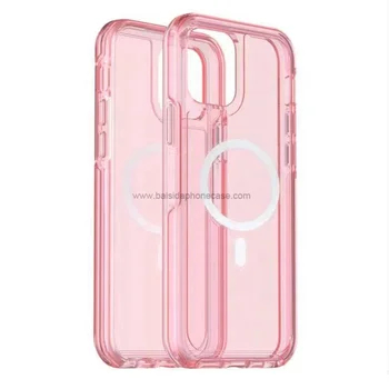 NEW Luxury High Quality Magnetic armor Scratch Resistant Anti Yellowing Clear Defender Case for iPhone 16 Pro Max 15 14 13 12 11