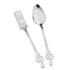 Set Silver Silver Musical Note Shape Cutlery Set Silver Handle Stainless Steel Fork Spoon Set